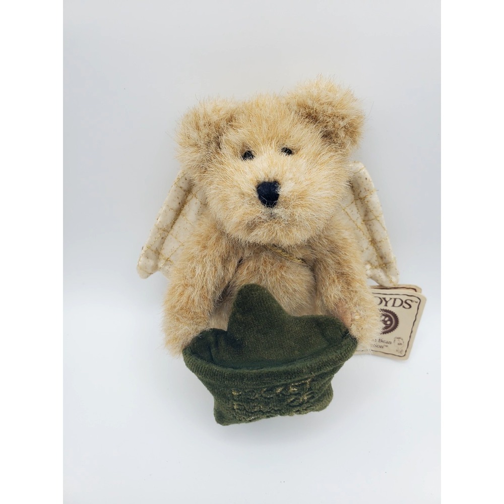 Boyds Bears G. S. Angelwish "Pocket Full Of Wishes", 5" Ornament NWT RARE HTF